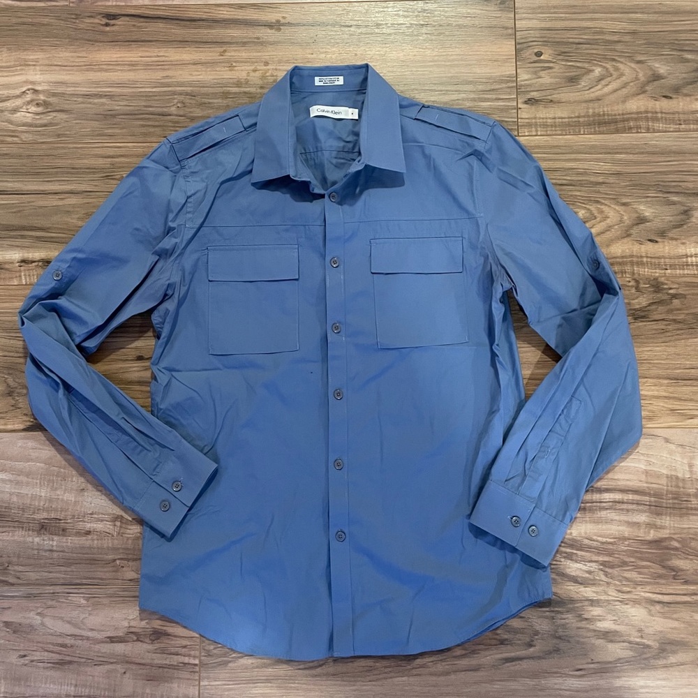 Calvin Klein men's cotton button up shirt